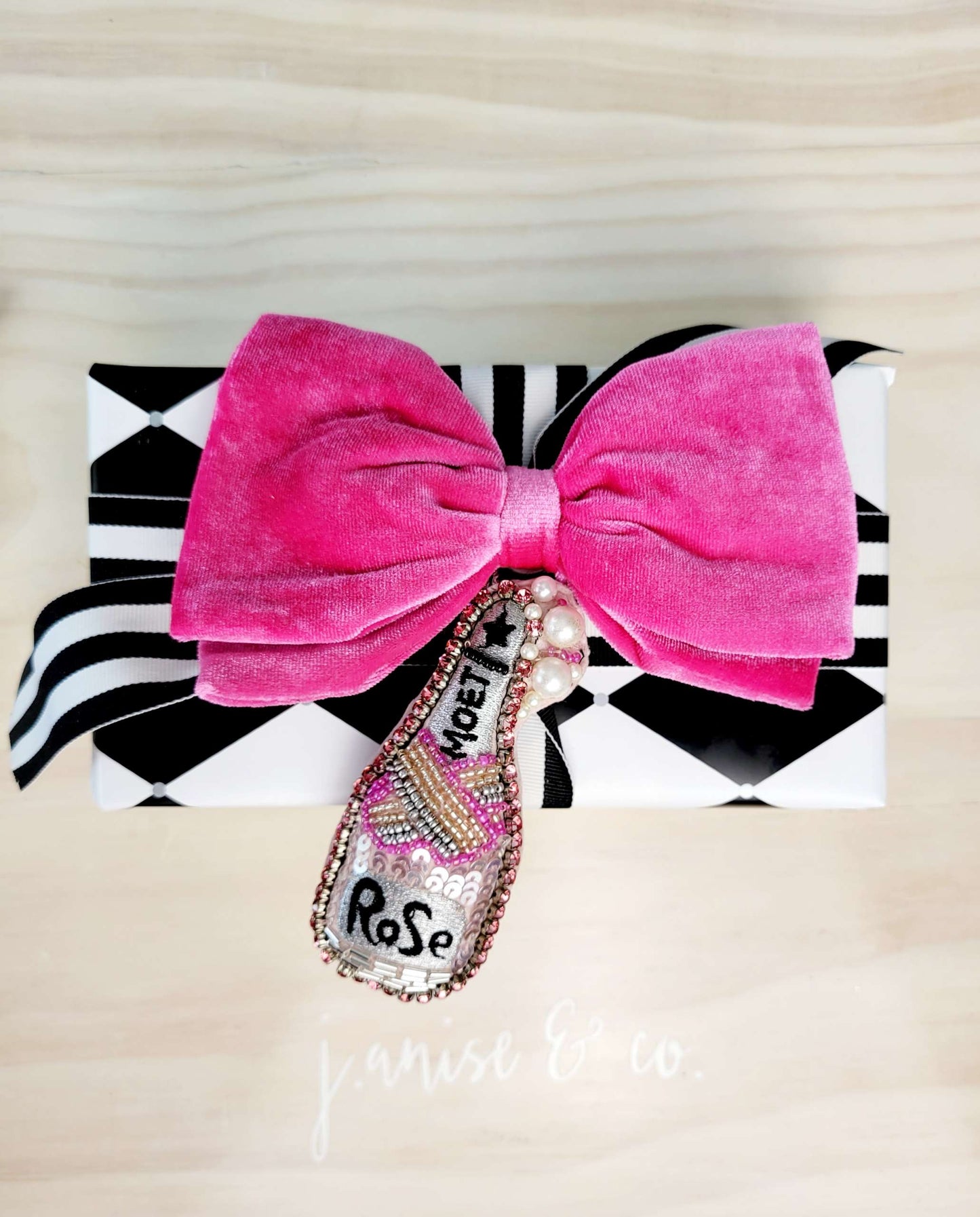 Large Velvet Clip Bow