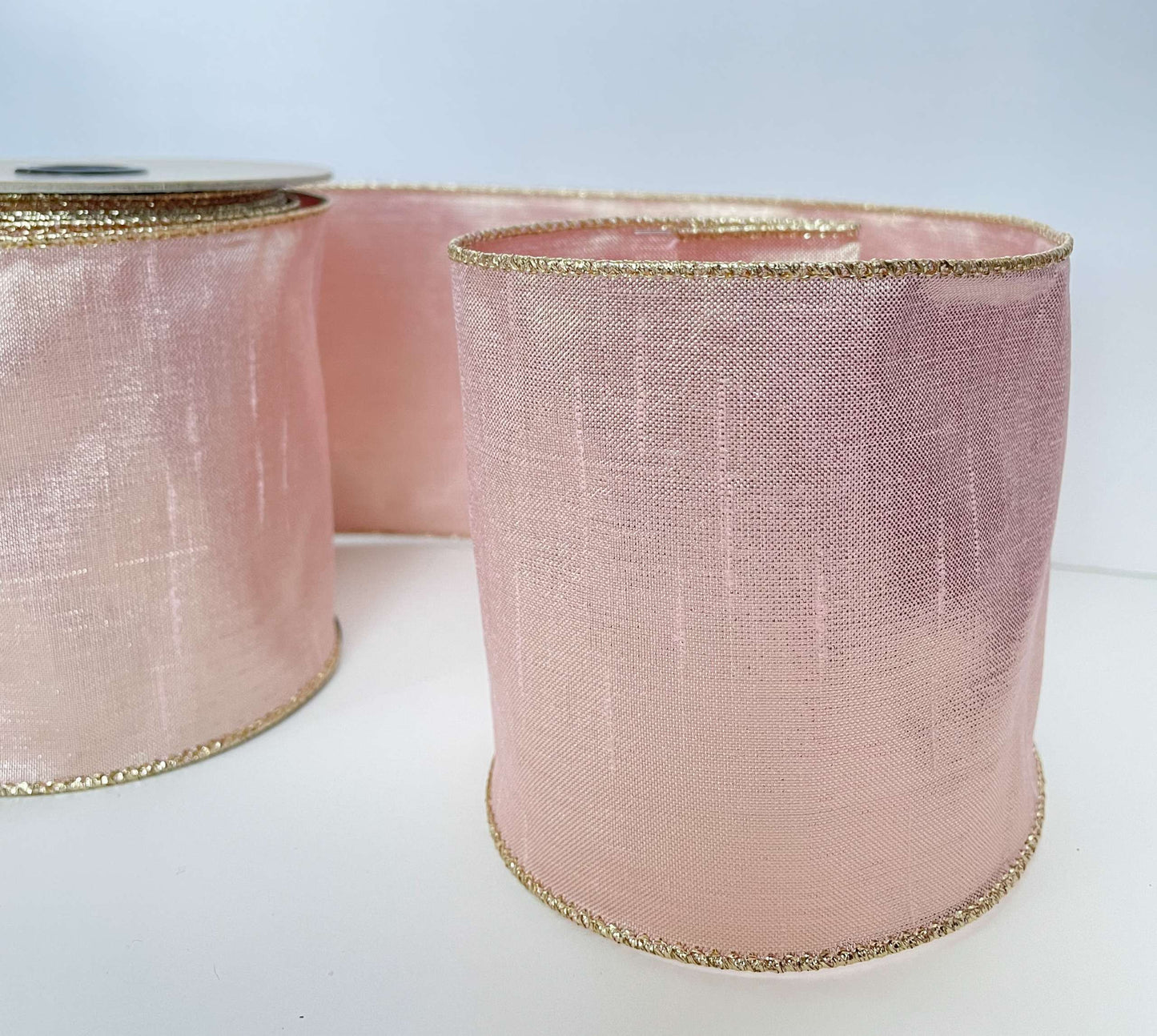 Gilded Dupion Ribbon - Rose Gold