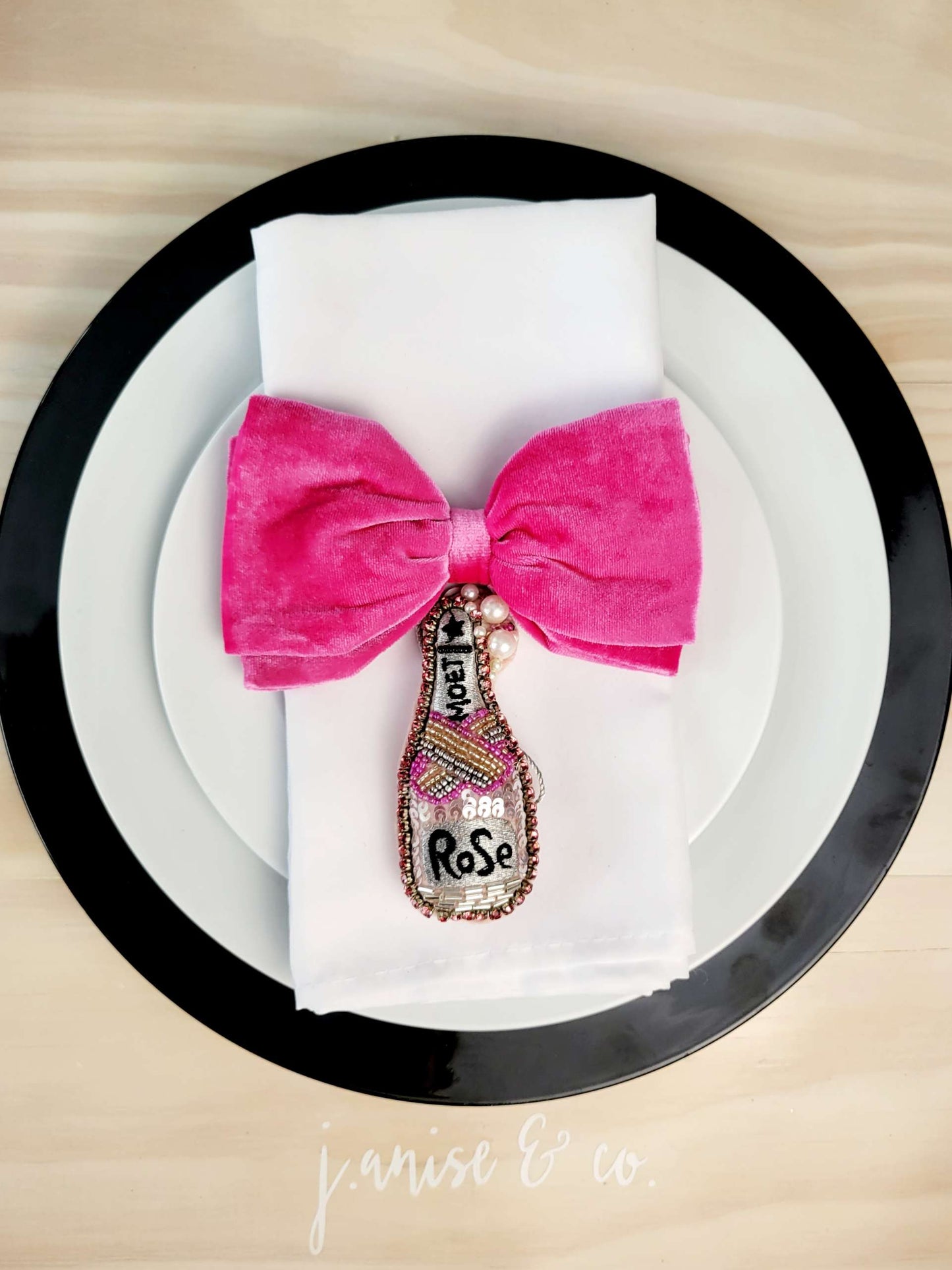 Large Velvet Clip Bow