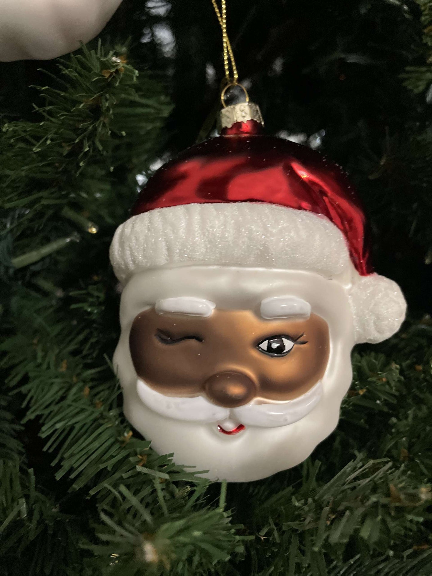 Winking Santa Claus Ornament