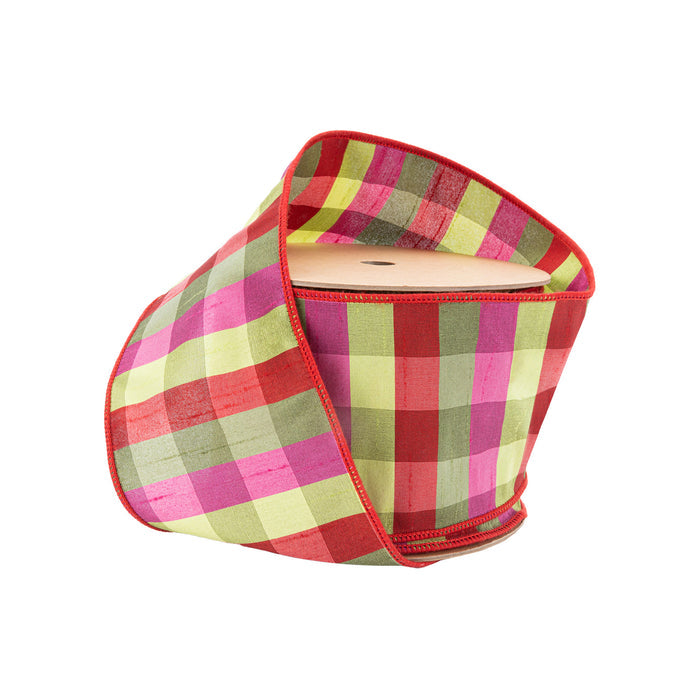Festive Check Ribbon