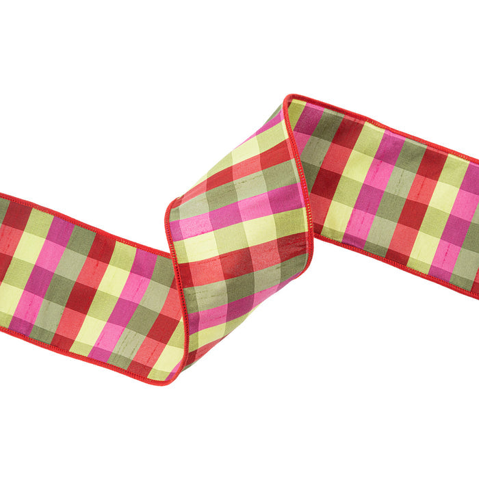 Festive Check Ribbon