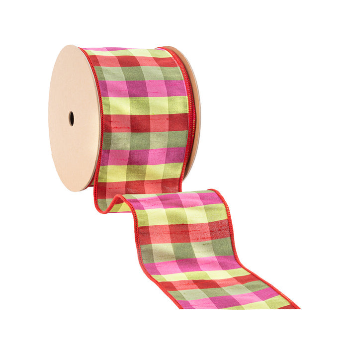 Festive Check Ribbon