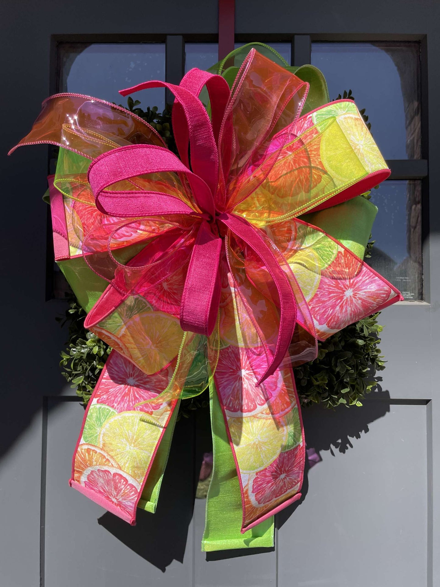 Grapefruit Spritz - Designer Ribbon Bow