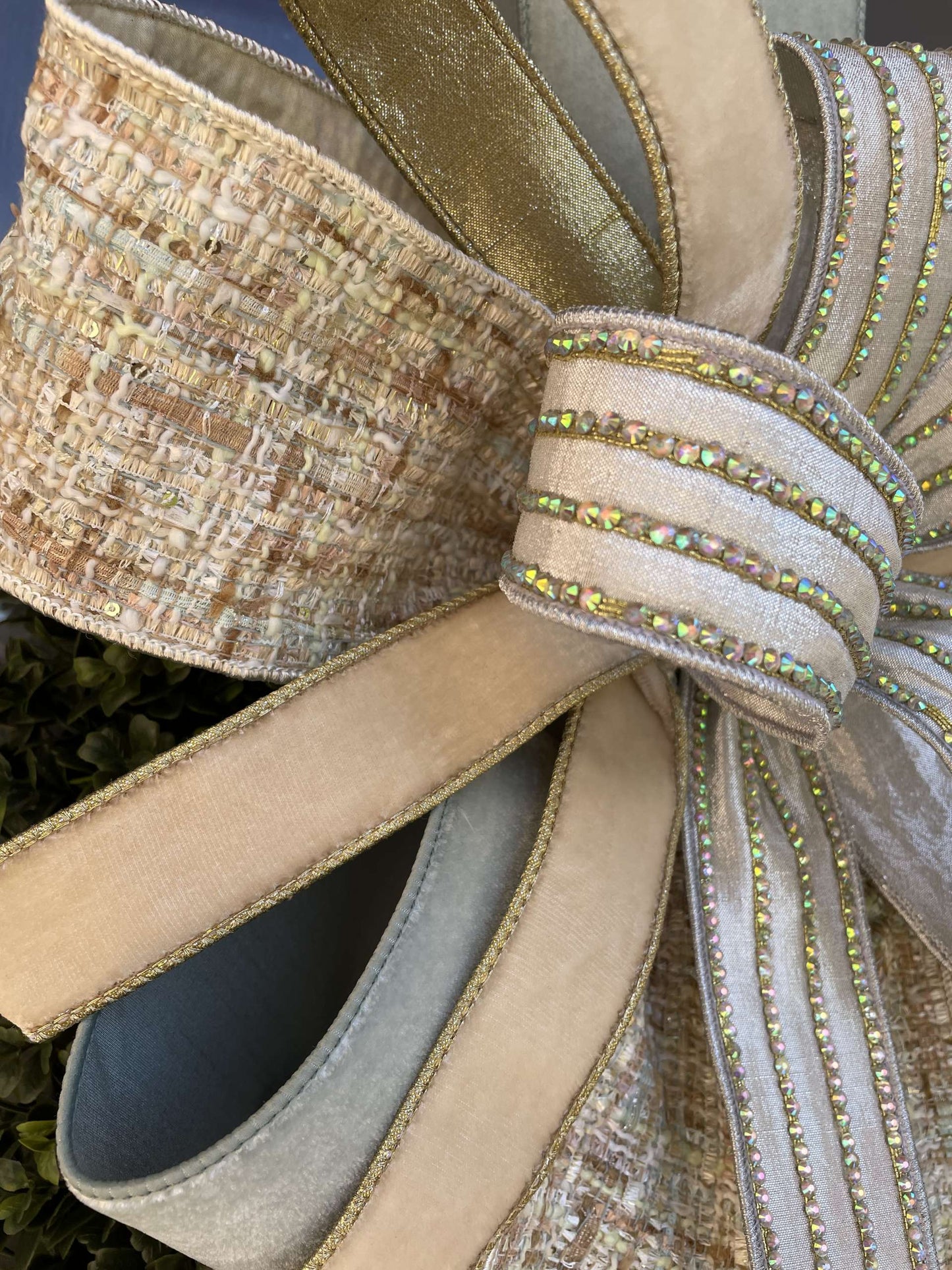 Coco Light Blue - Designer Ribbon Bow