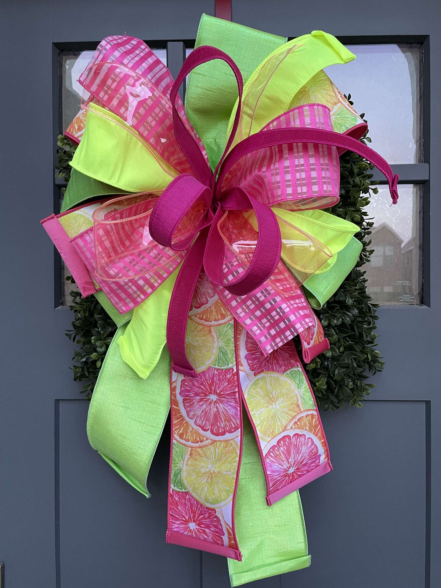 Grapefruit Spritz - Designer Ribbon Bow