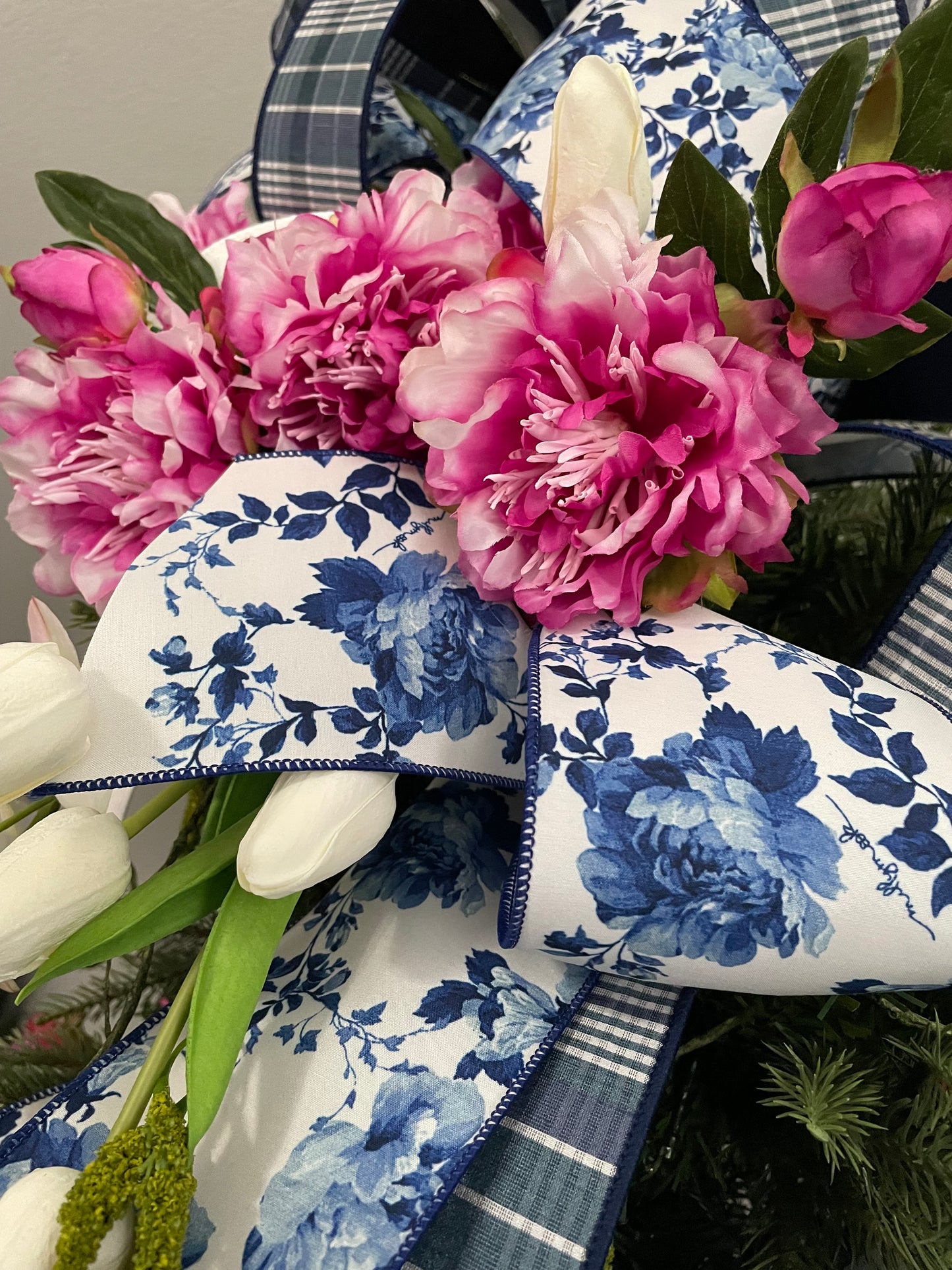 French Peonies Ribbon