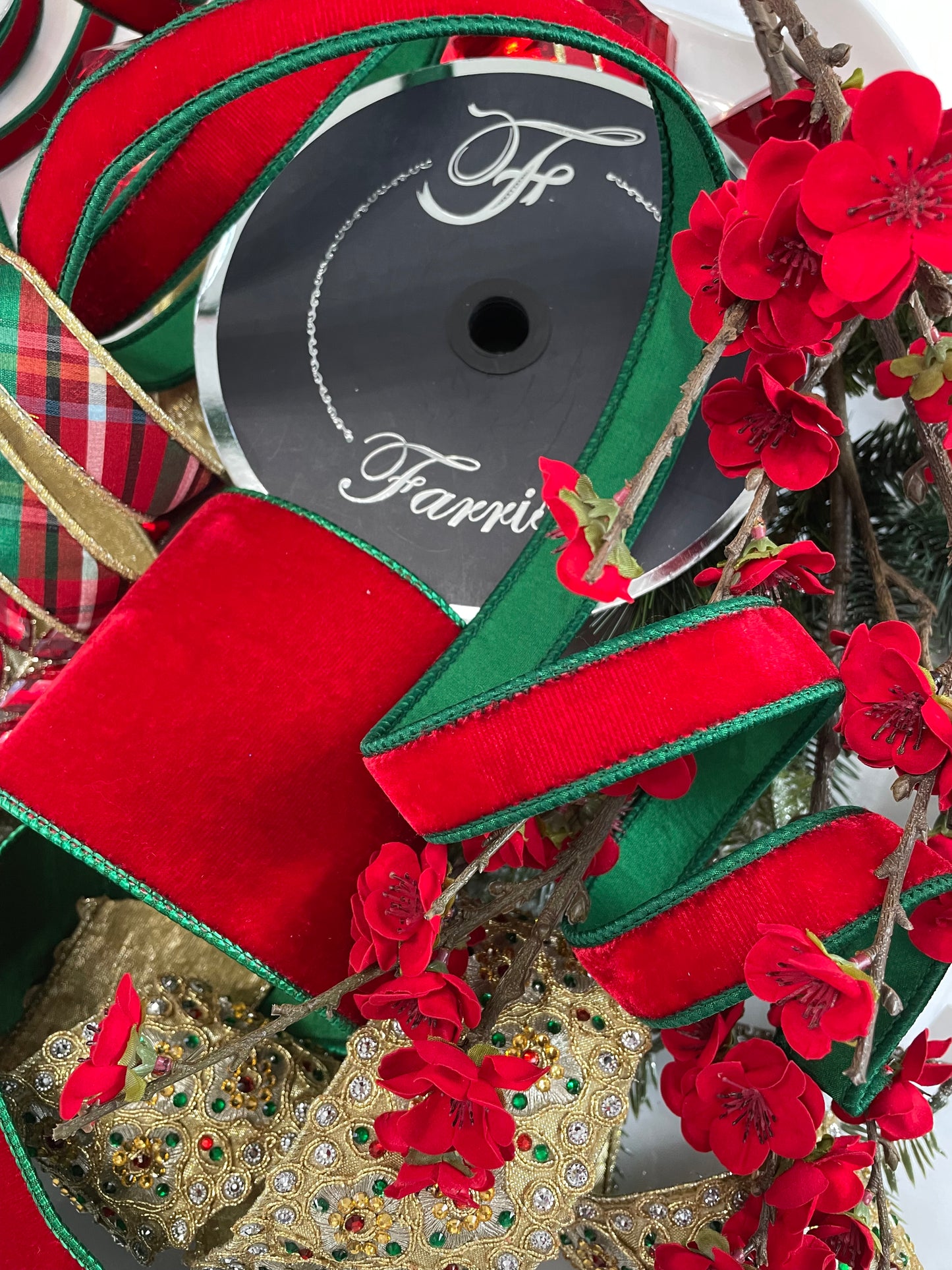 2 Tone Velvet Ribbon