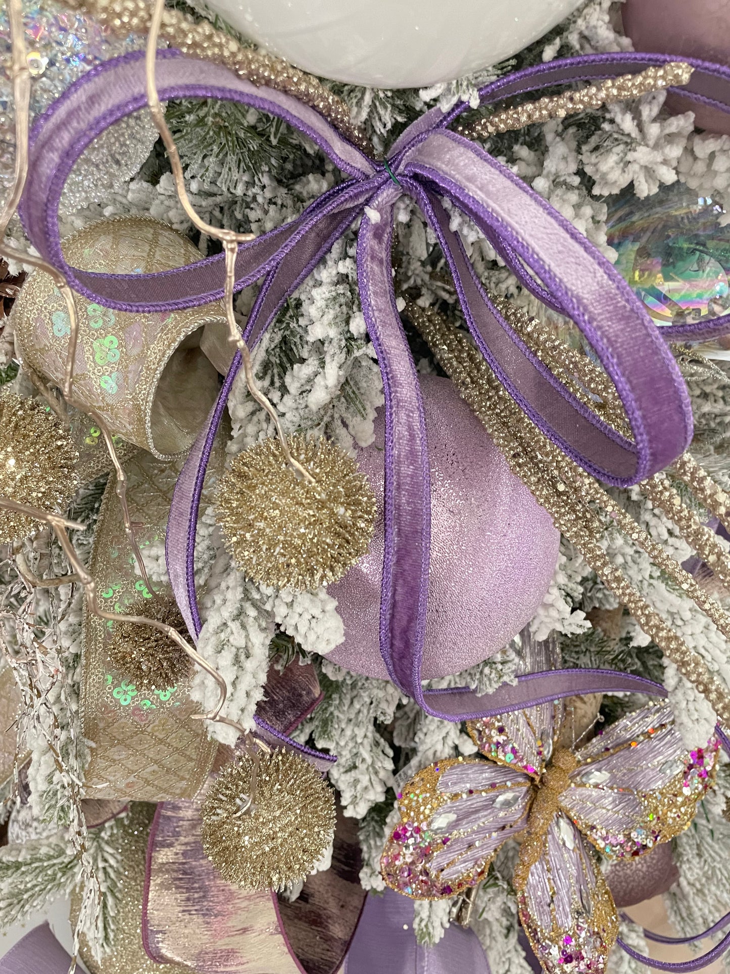 Thistle Hanging Spray - Gold