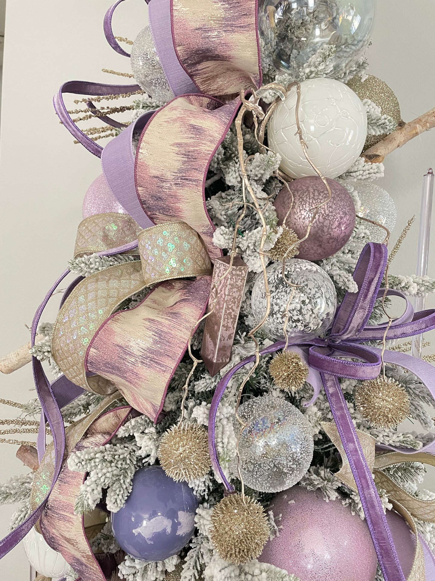 Thistle Hanging Spray - Gold