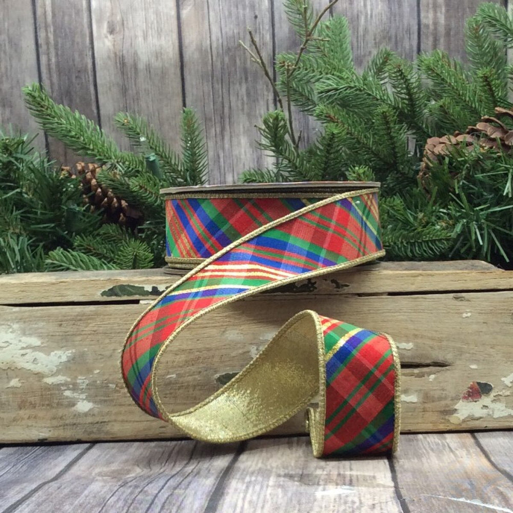 Yuletide Plaid Ribbon