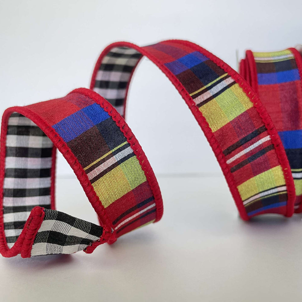 
                      
                        Nutcracker Plaid Check Ribbon & Stocking
                      
                    