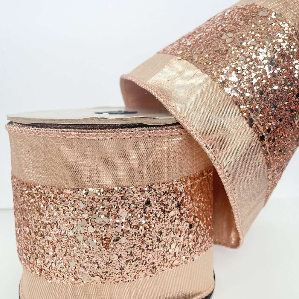 
                      
                        Faux Metallic Sequin Glitter Ribbon - Blush
                      
                    