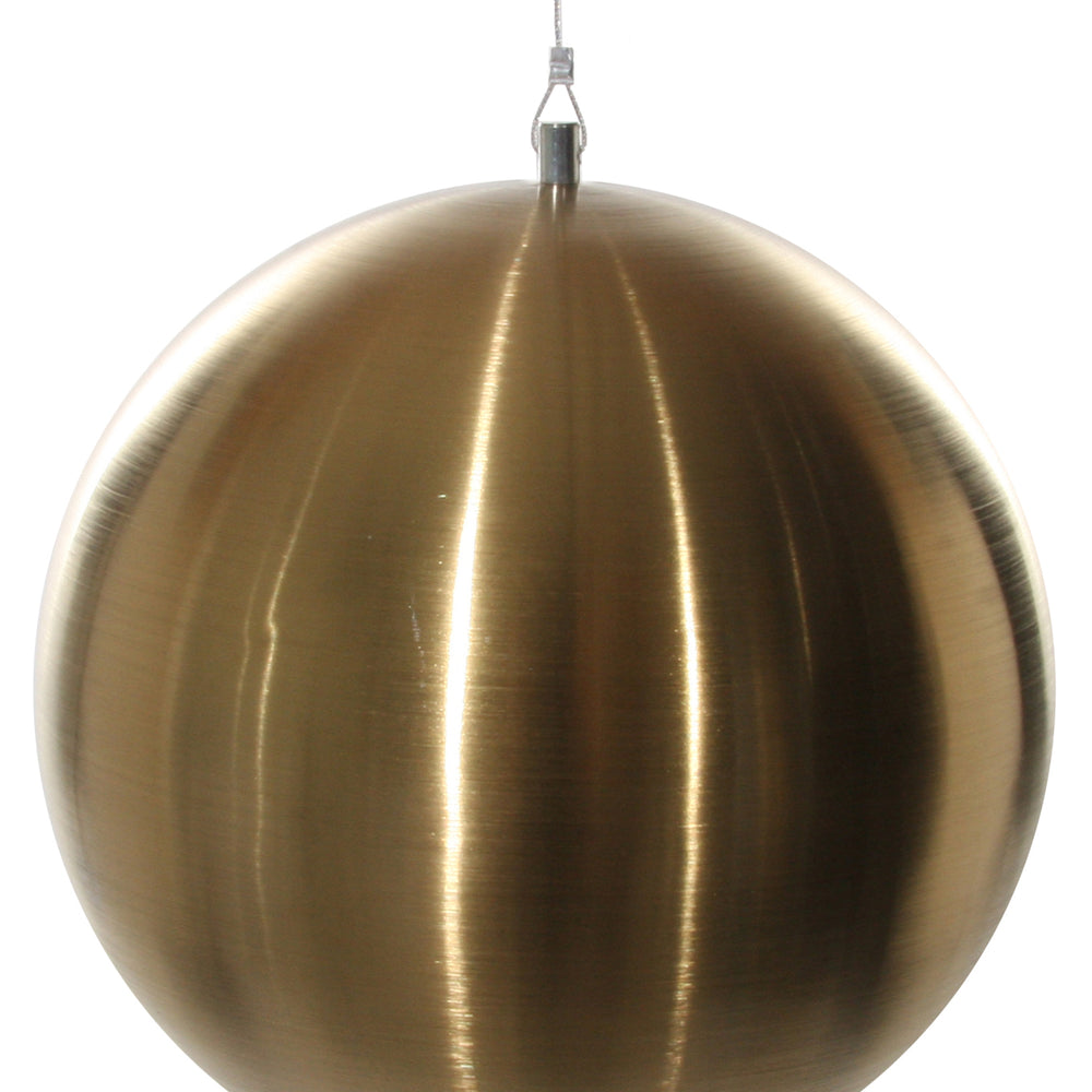 Brushed Gold Ball Ornament