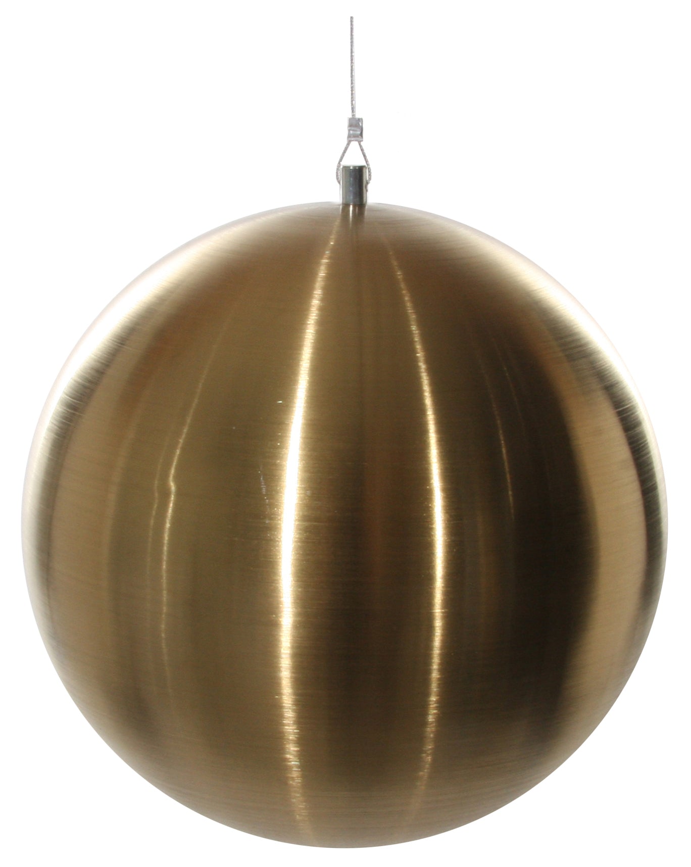 Brushed Gold Ball Ornament