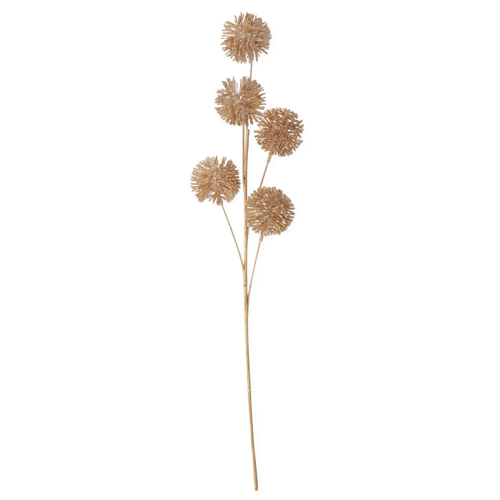 26" Gold Glittered Ball Stem