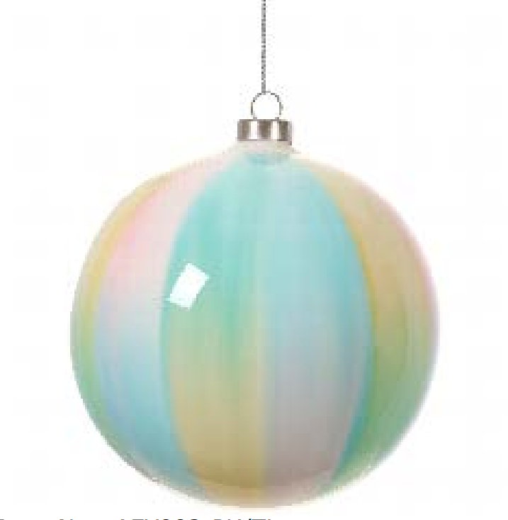 
                      
                        6" Pink Teal Watercolor Glass Ball Ornament
                      
                    