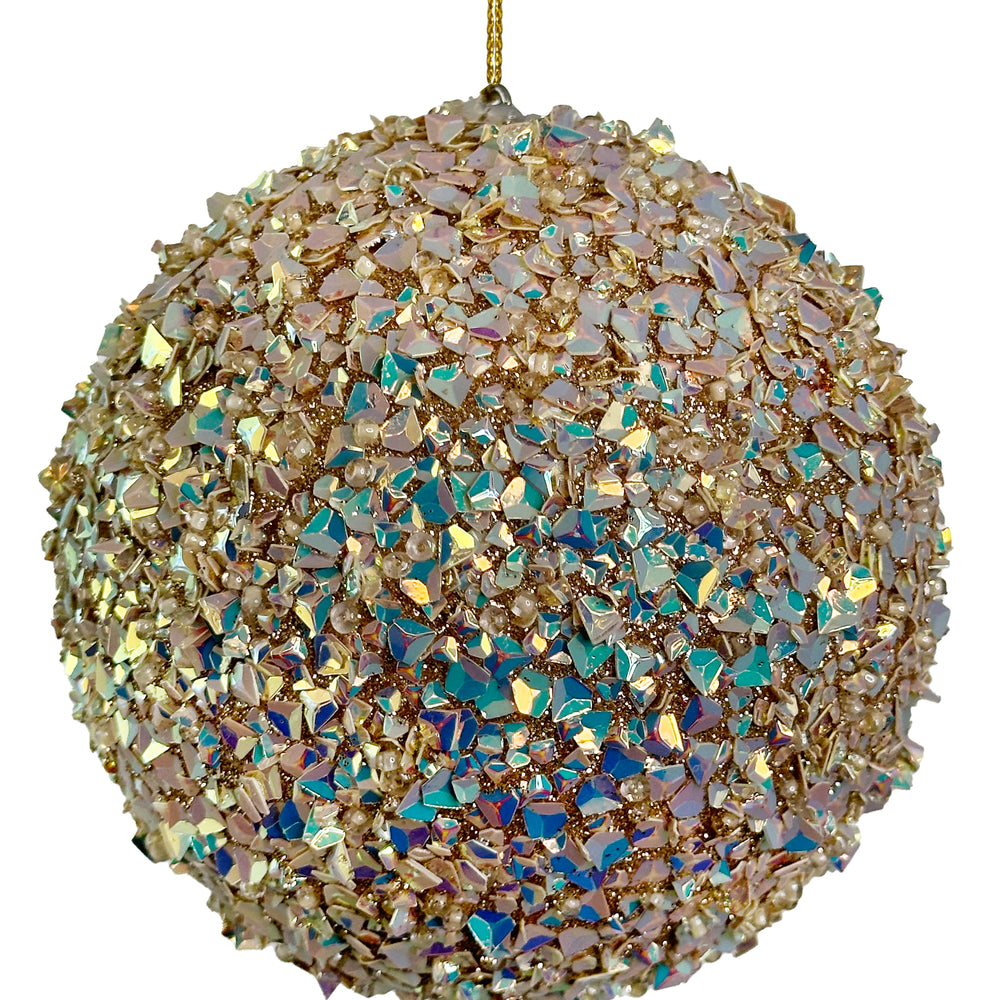 
                      
                        Sequin ball gold iridescent ornament
                      
                    