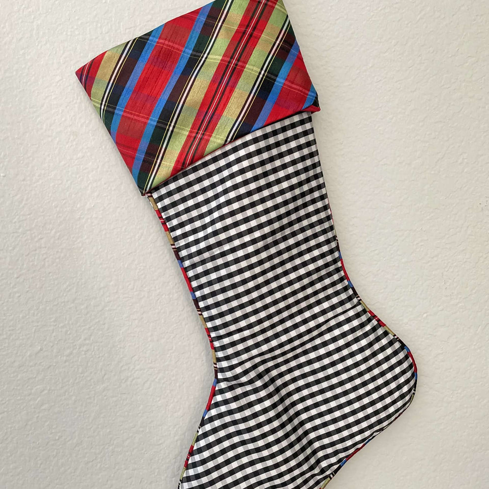 
                      
                        Nutcracker Plaid Check Ribbon & Stocking
                      
                    