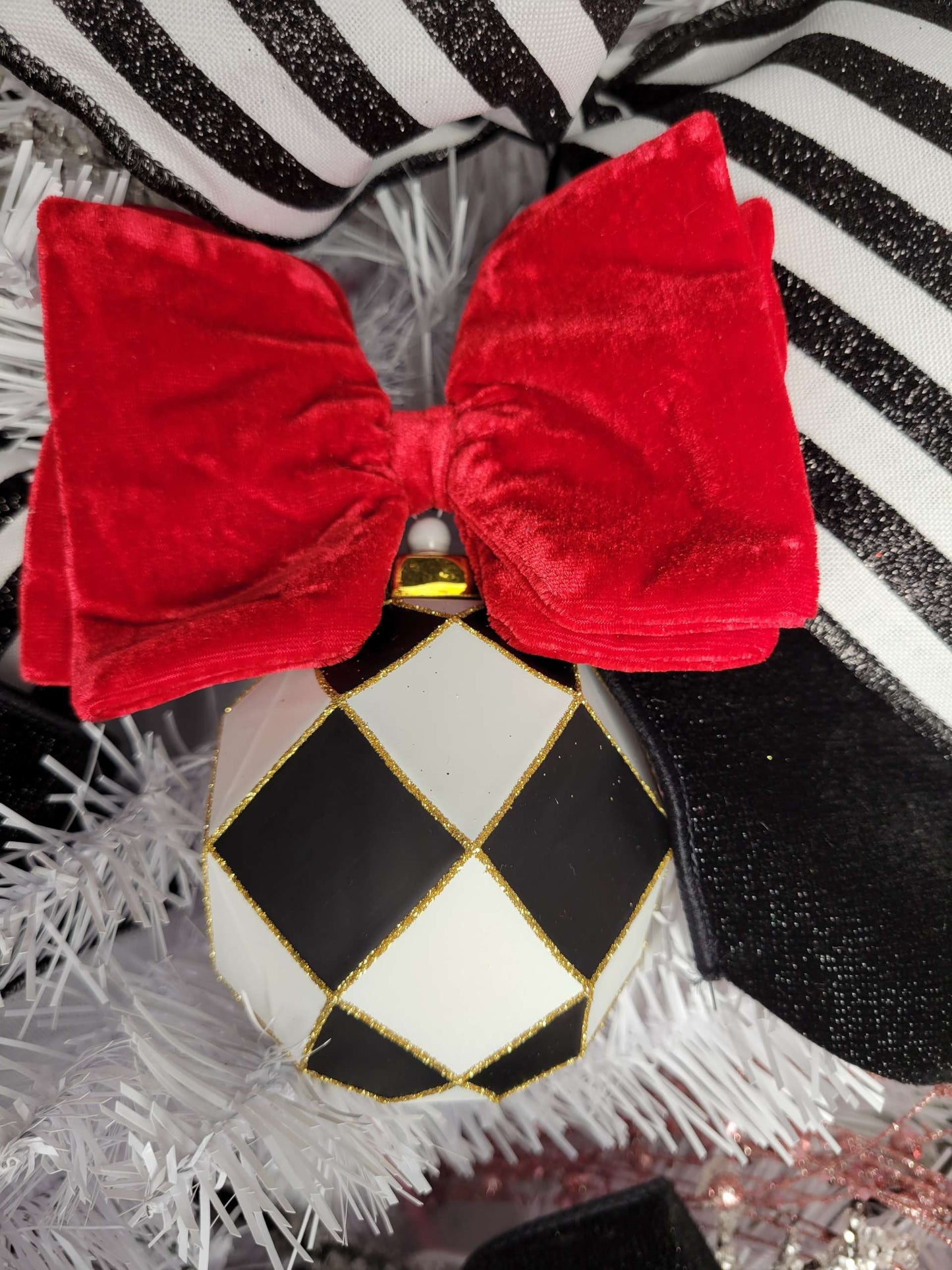 Large Velvet Clip Bow