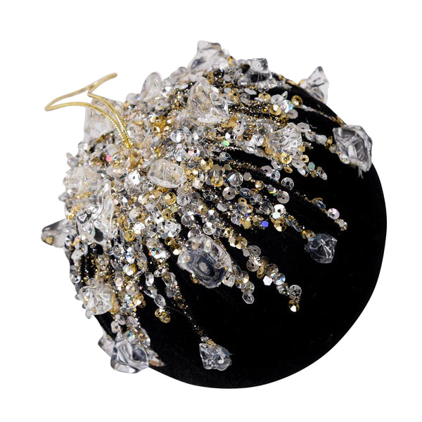 VELVET BEJEWELED BALL Ornament