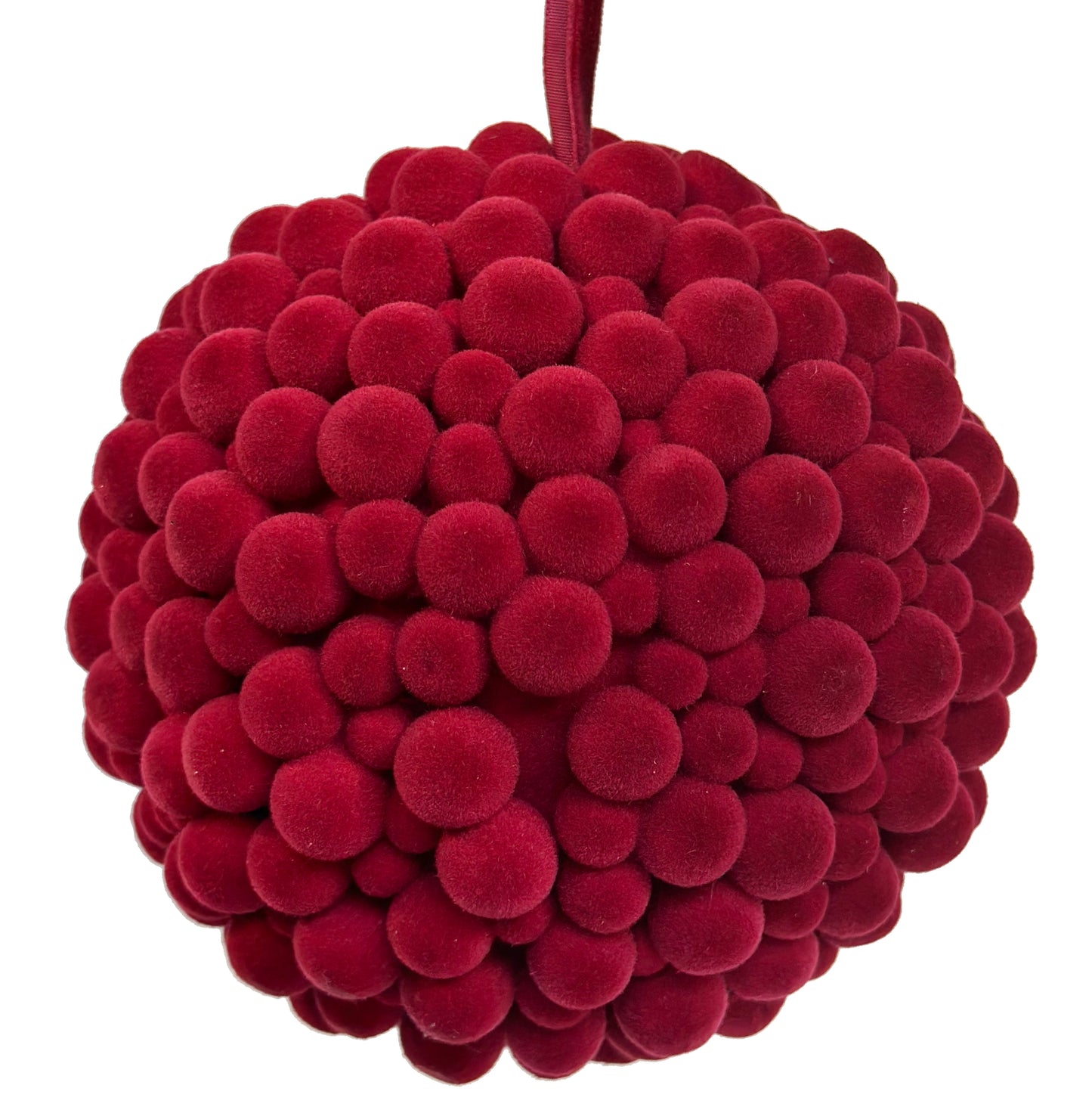 Velvet Beaded Ball Ornament