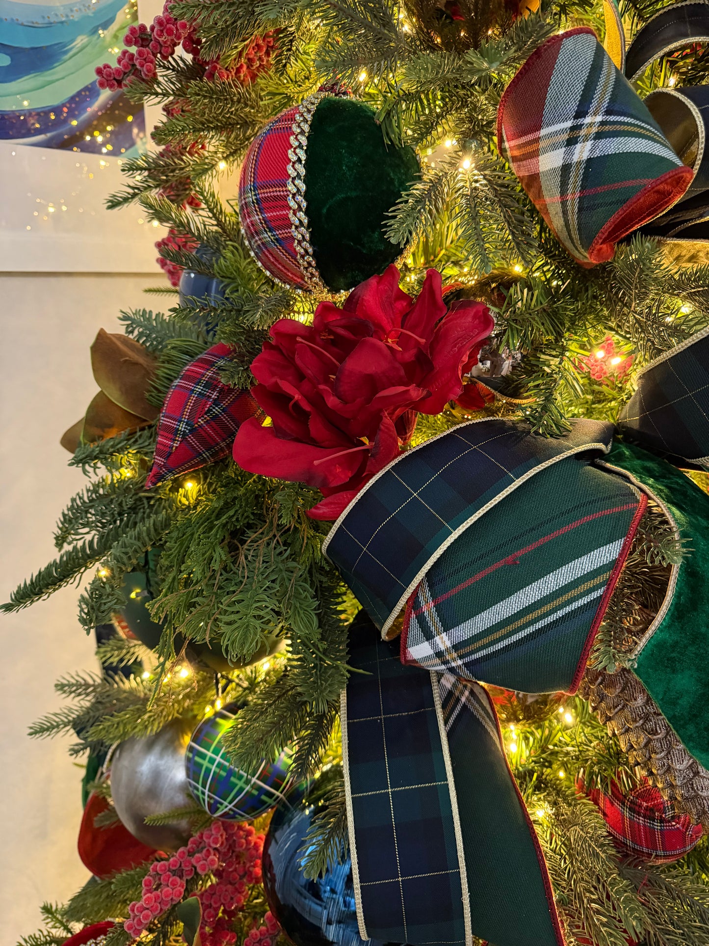 18" Mixed Pine/Cedar/Pine Cone Bush Green Brown