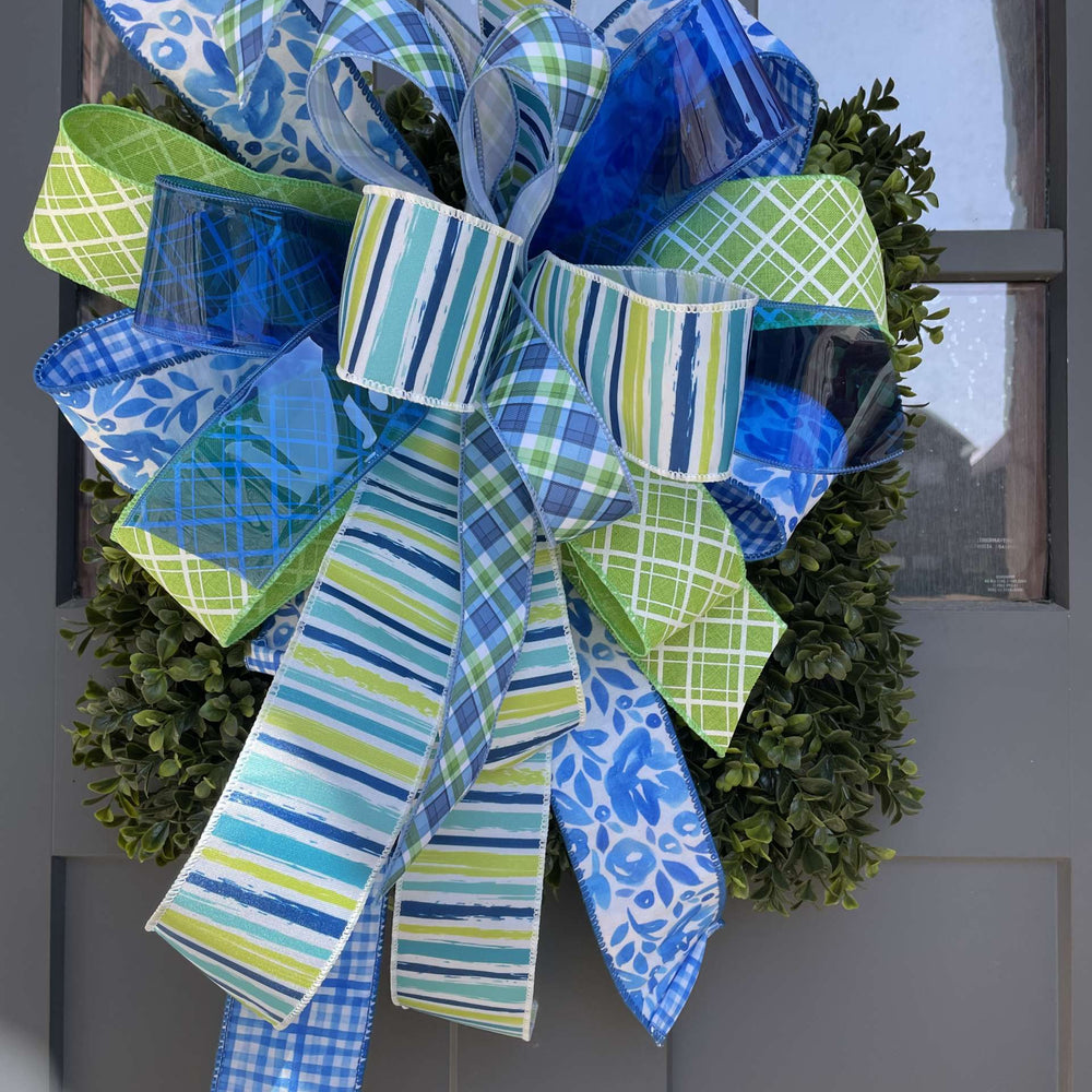 Blueberry Limeade - Designer Ribbon Bow