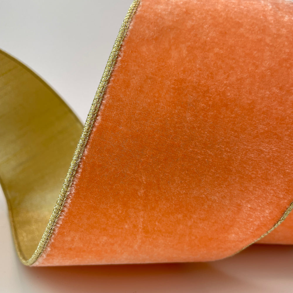 Orange Sherbert Velvet Ribbon