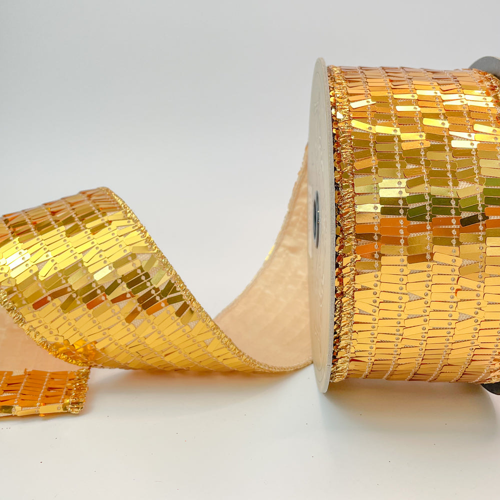 Sequin La Garconne Ribbon Bright Gold