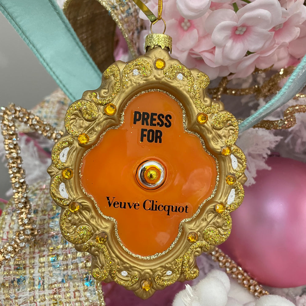 
                      
                        Press For Champagne Button Ornament
                      
                    