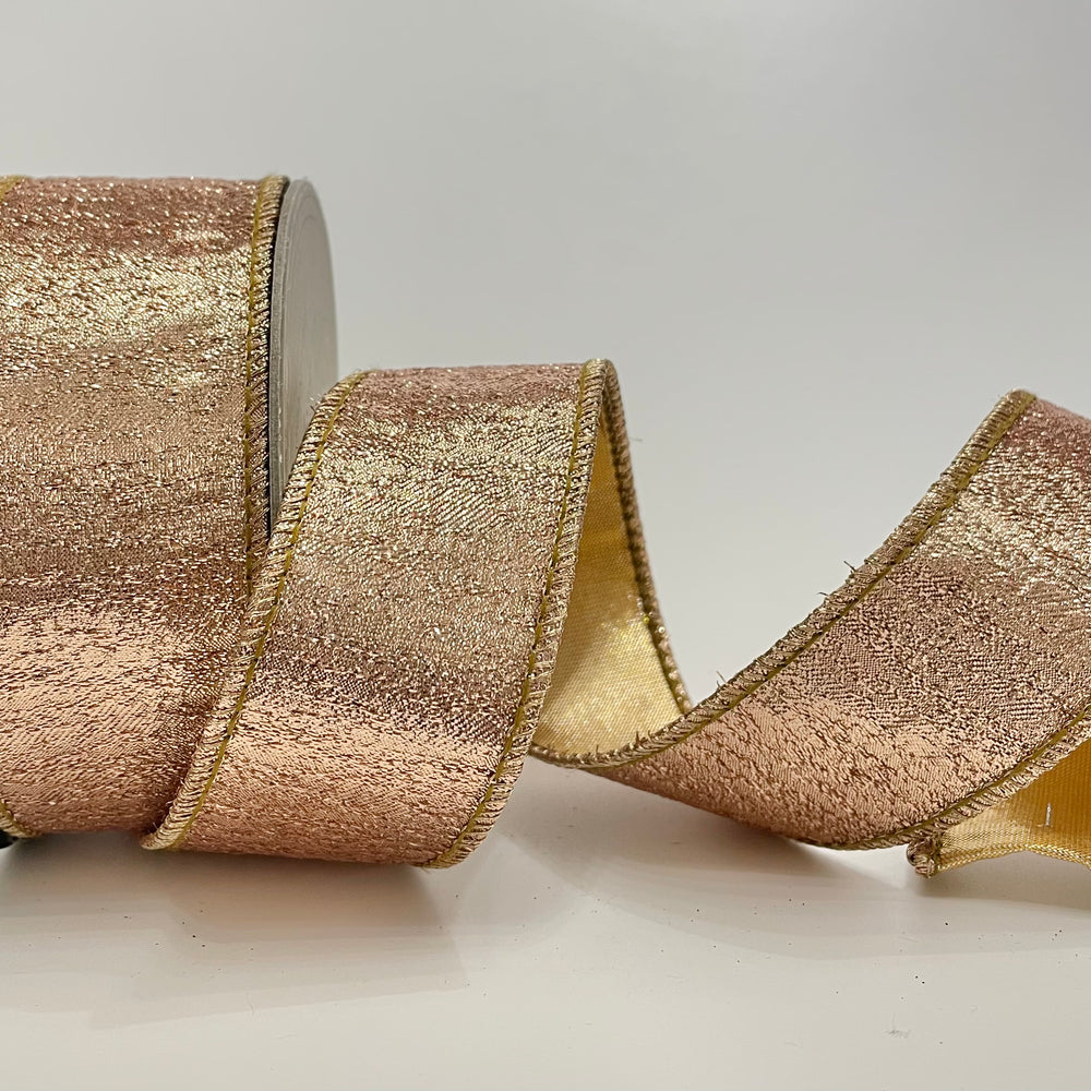 Iced Metallic Aurora Ribbon - Copper