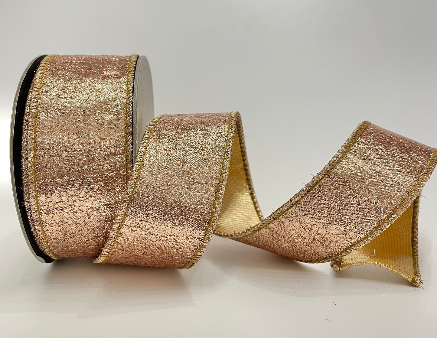 Iced Metallic Aurora Ribbon - Copper