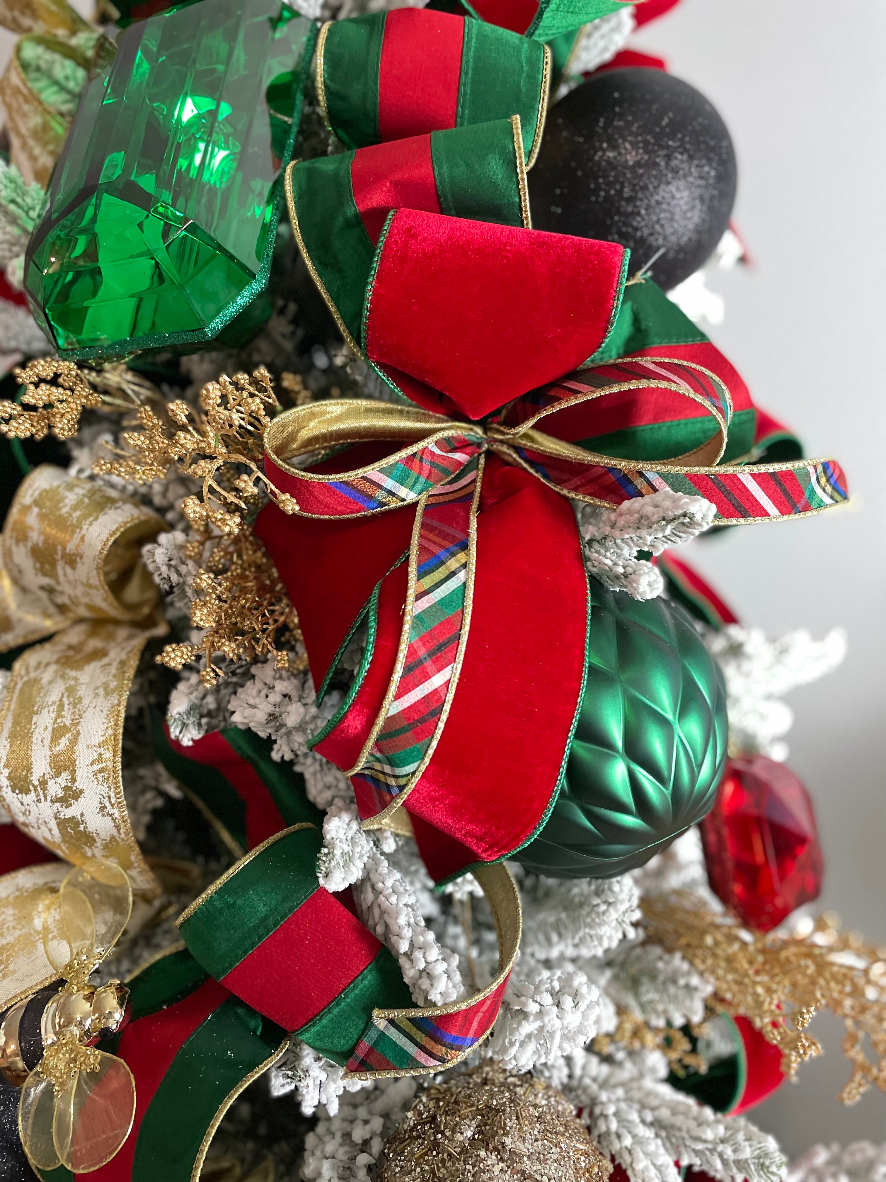 Nutcracker Plaid Ribbon With Gold Back – J. Anise & Co.