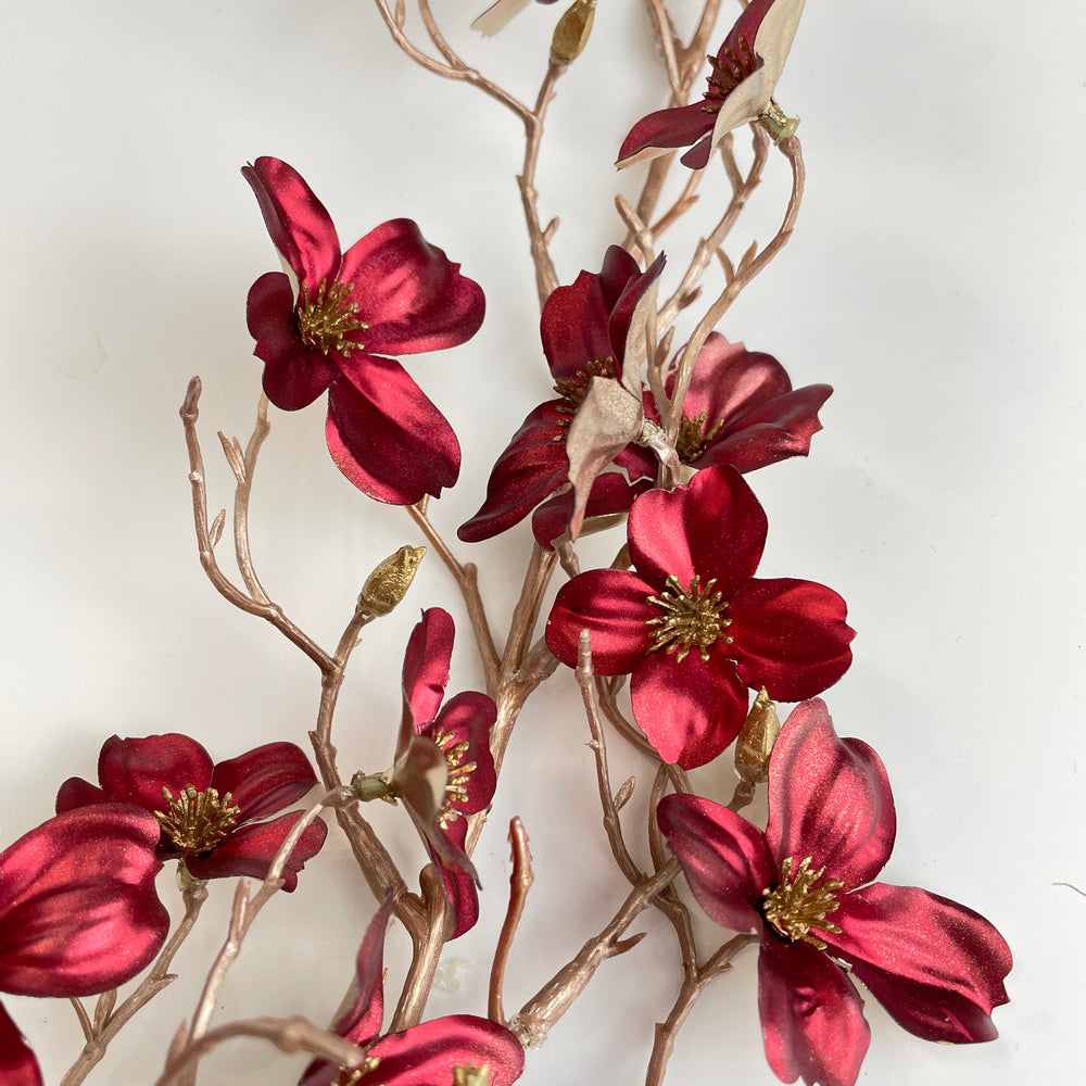 Metallic Dogwood Spray