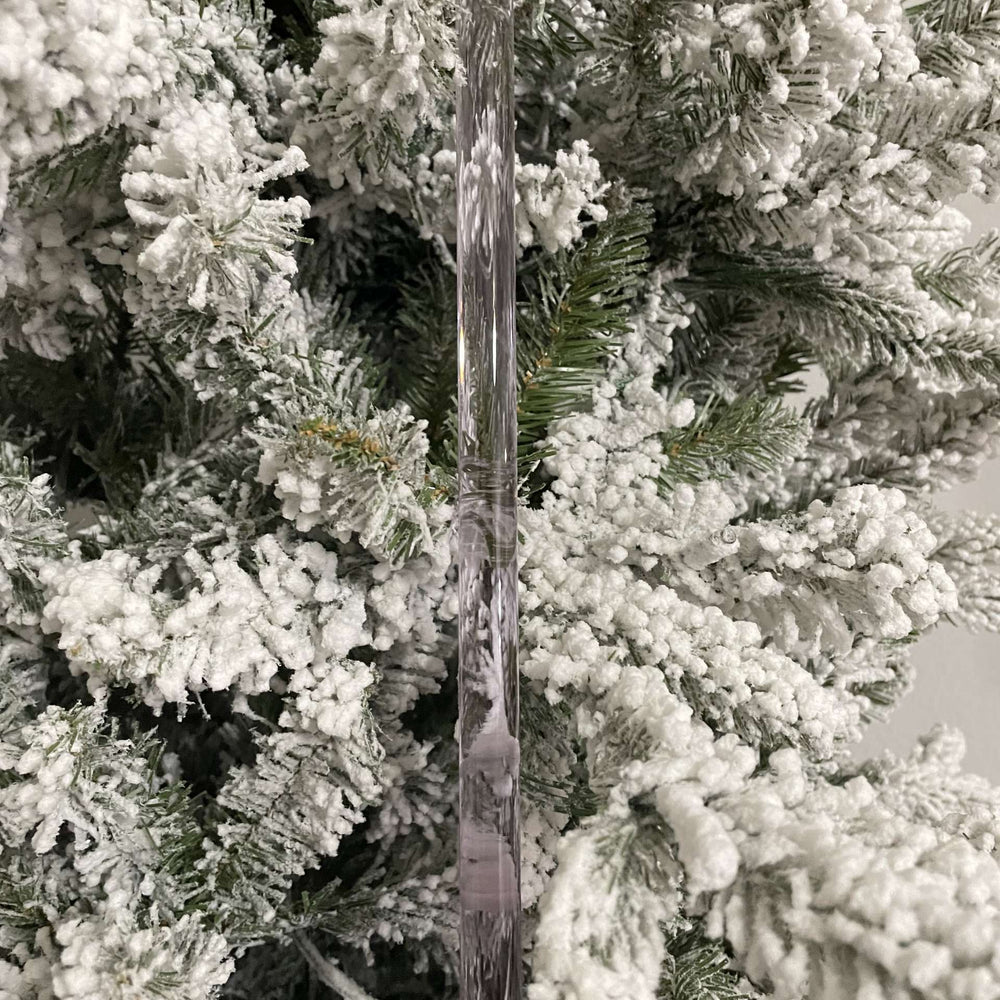 Modern Glass Icicle Ornament - Multiple Colors