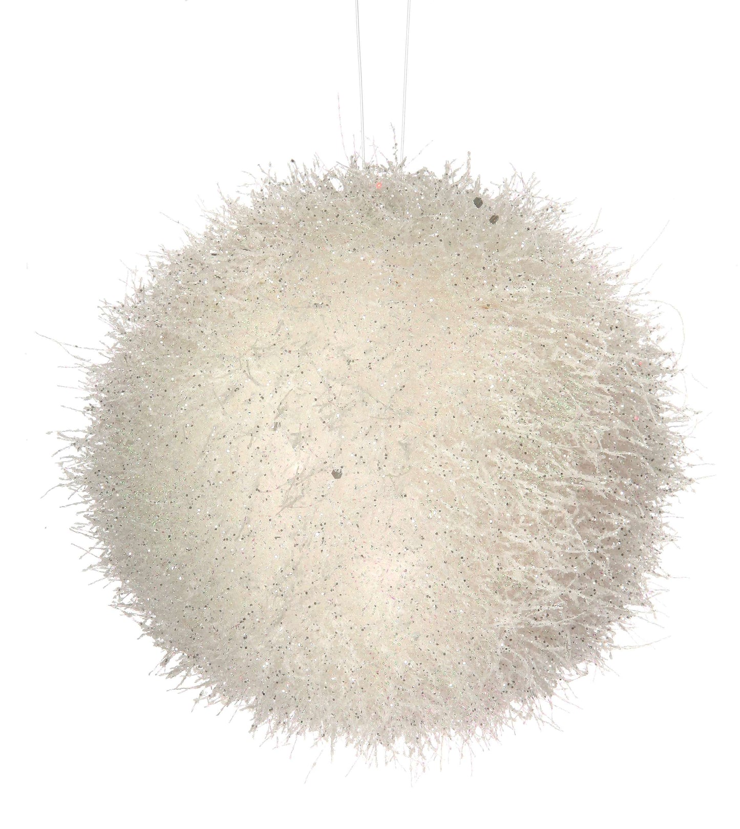 6" Crazy Tinsel Ball Ornament