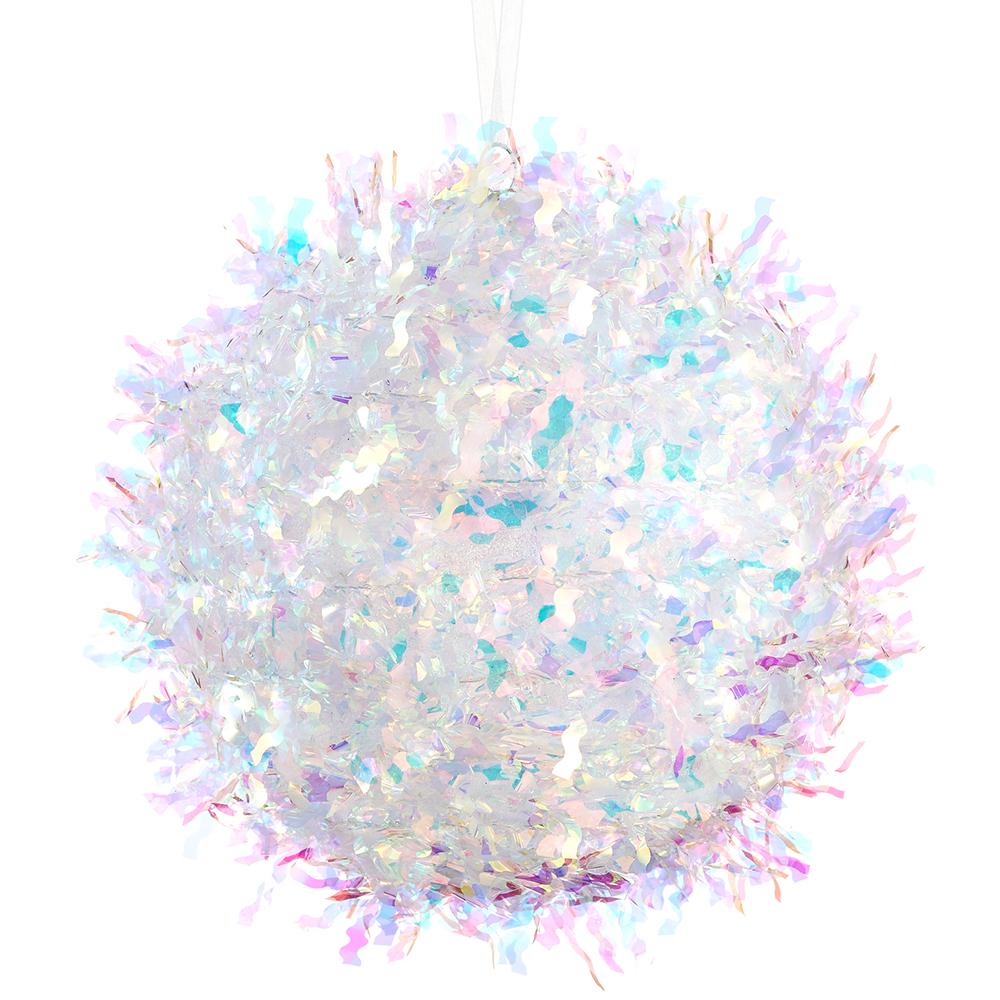 6" Tinsel Ball Ornament