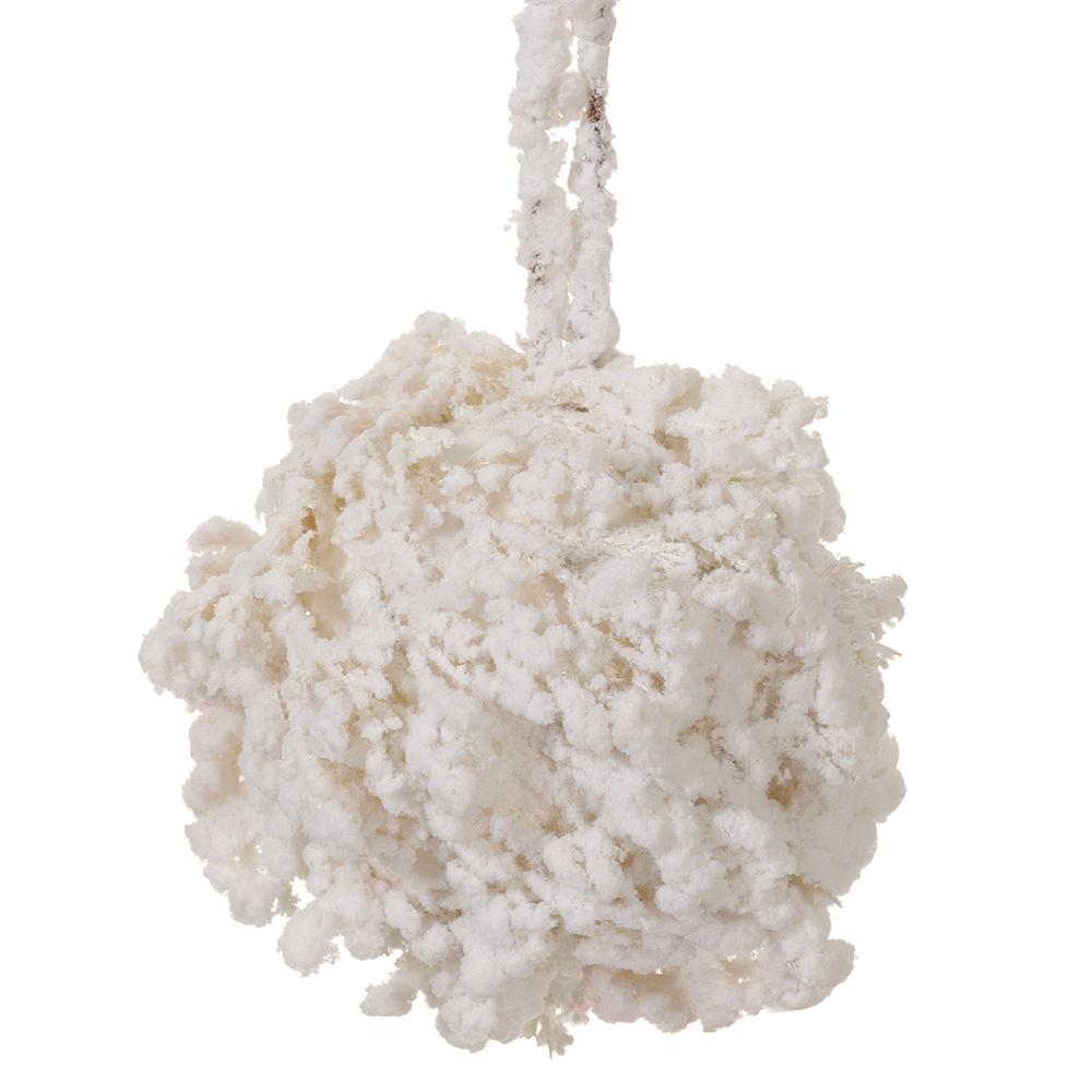 
                      
                        6" Snowed Ball Ornament - White
                      
                    